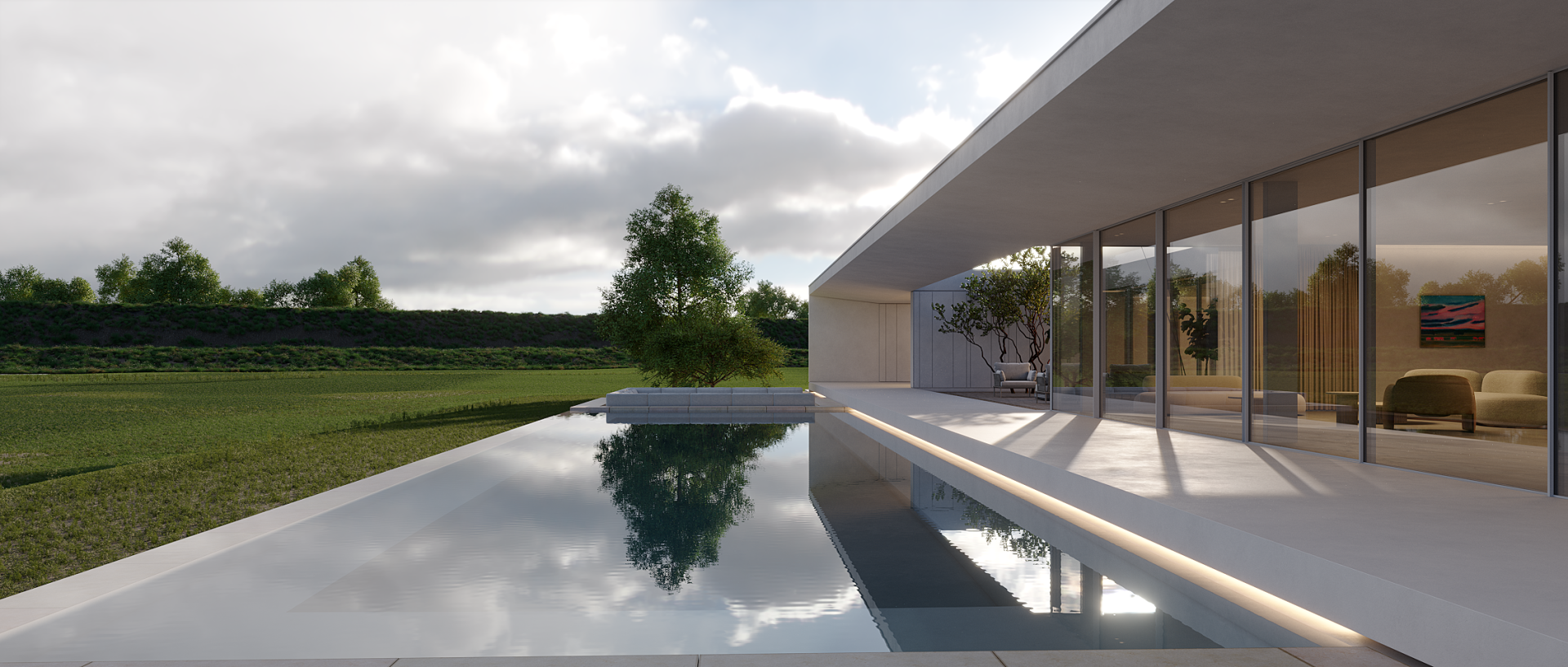 Villa Orizzonte Pool CGI